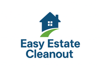 Logo: blue house with green path, Easy Estate Cleanout text in dark blue.