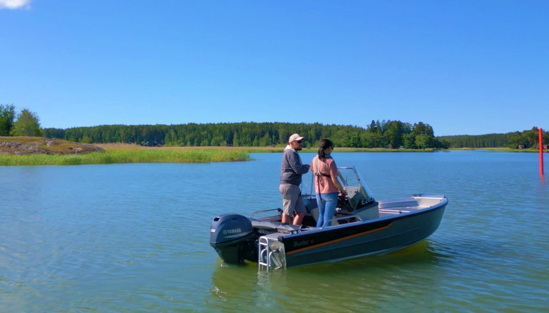 Buster S2 Fish катер в Финляндии для рыбалки