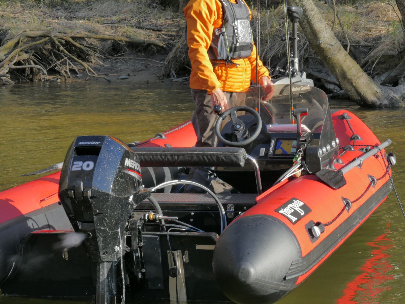 RiverBoats 430 RIB, мотор 20лс, MotorGuide