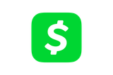 Cash App logo: white dollar sign in a green rounded square.