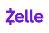 Purple Zelle logo on a white background.