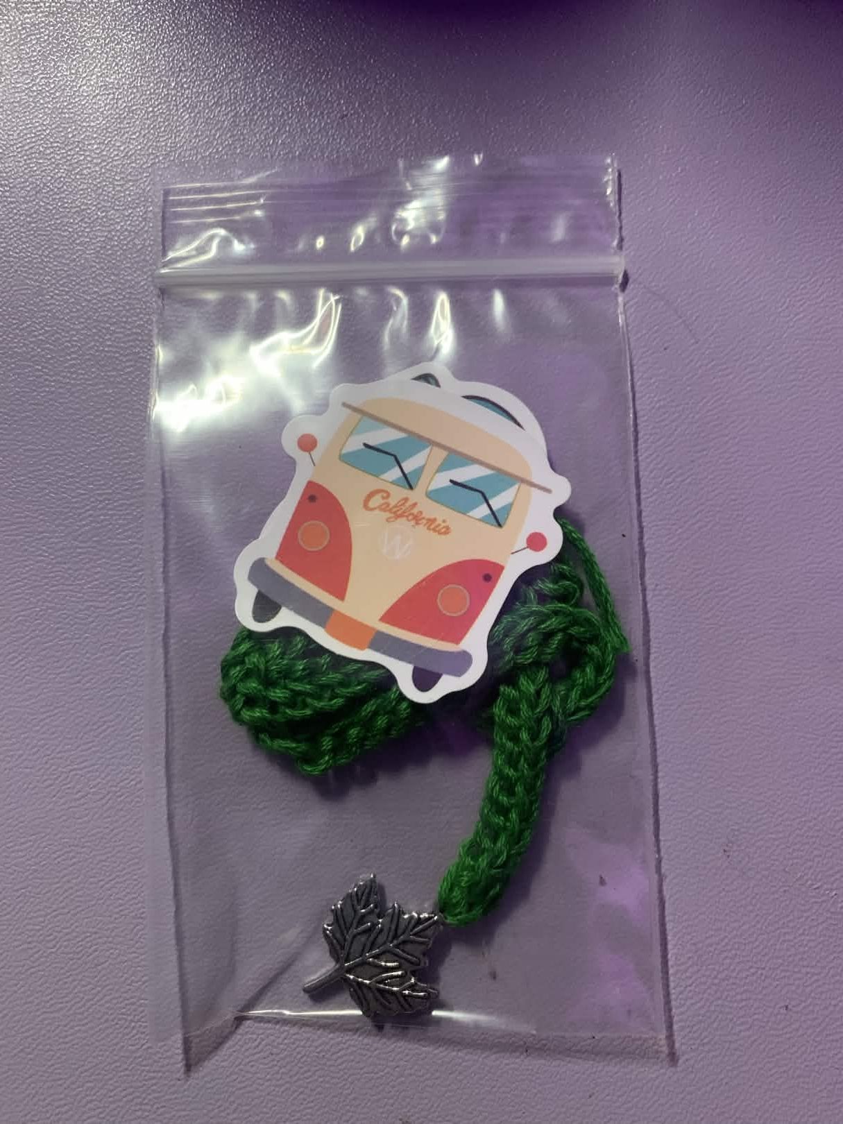 Cozy Critters Bookmark Green