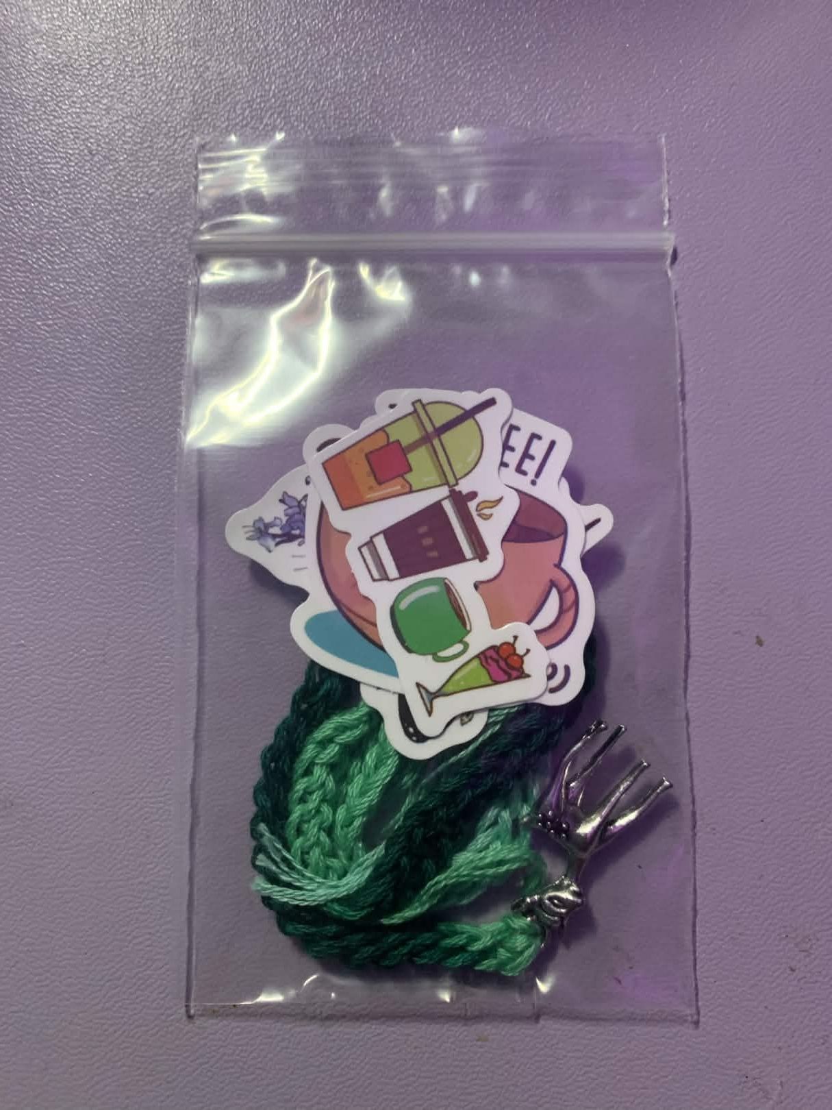 Cozy Critters Bookmark Green