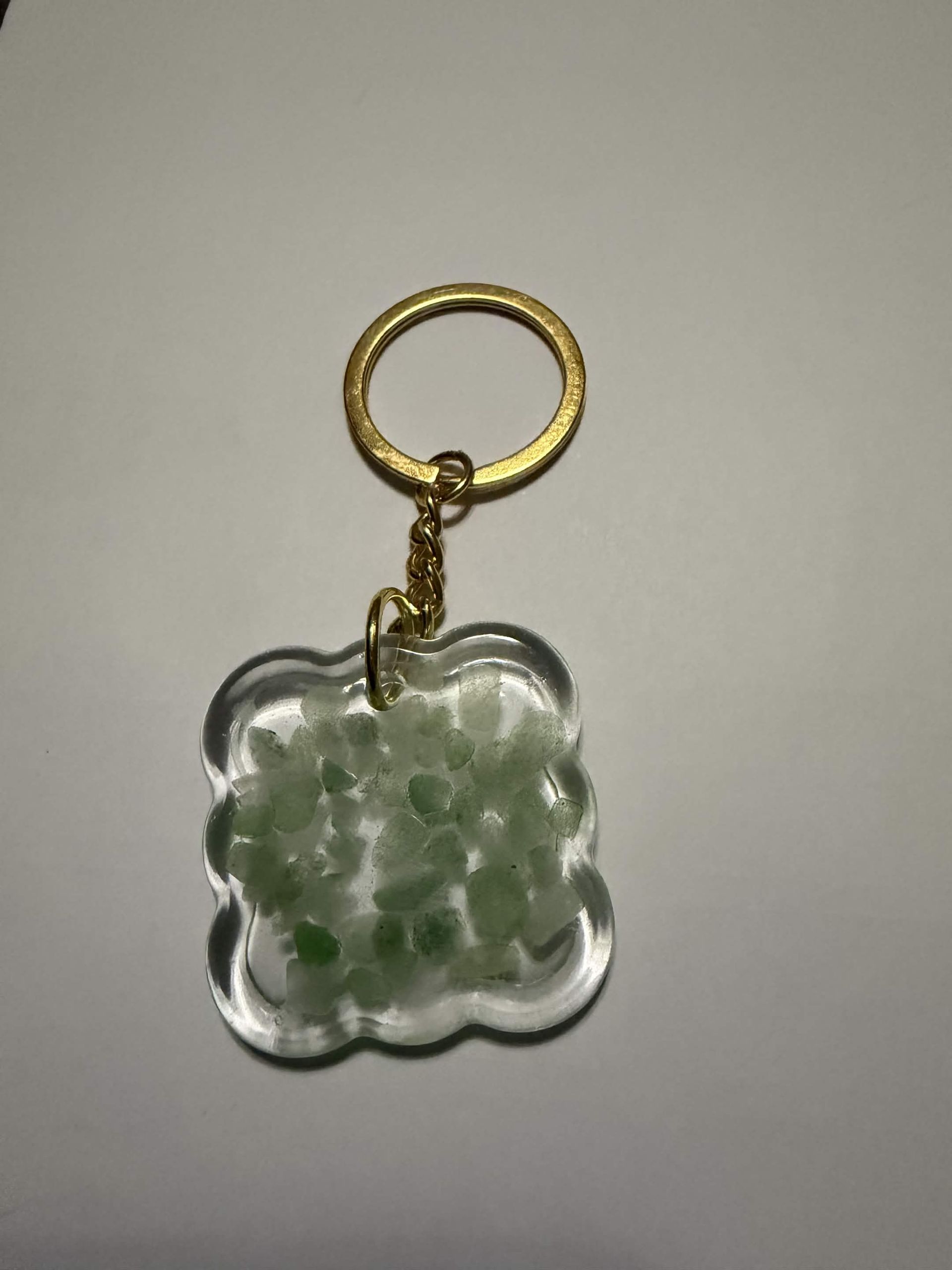 Moss Agate Keychain