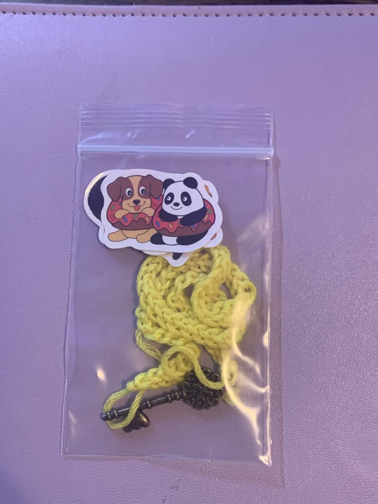 Cozy Critters Bookmark Yellow