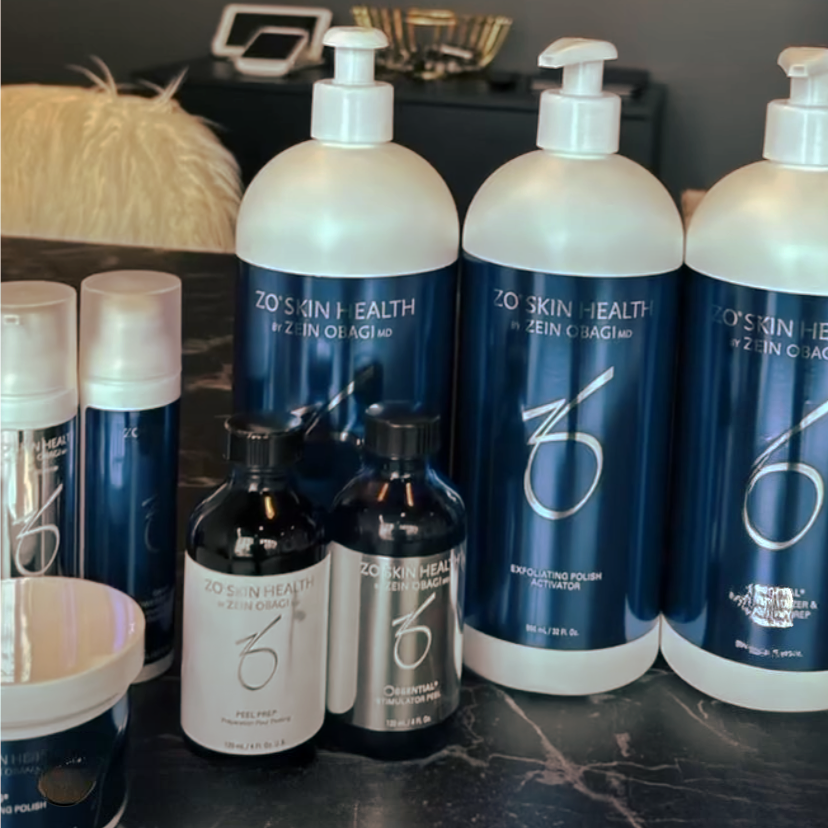 Collection of ZO Skin Health skincare products