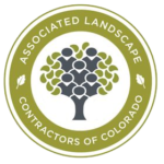 Associated Landscape Contractors of Colorado circular green logo with tree and text