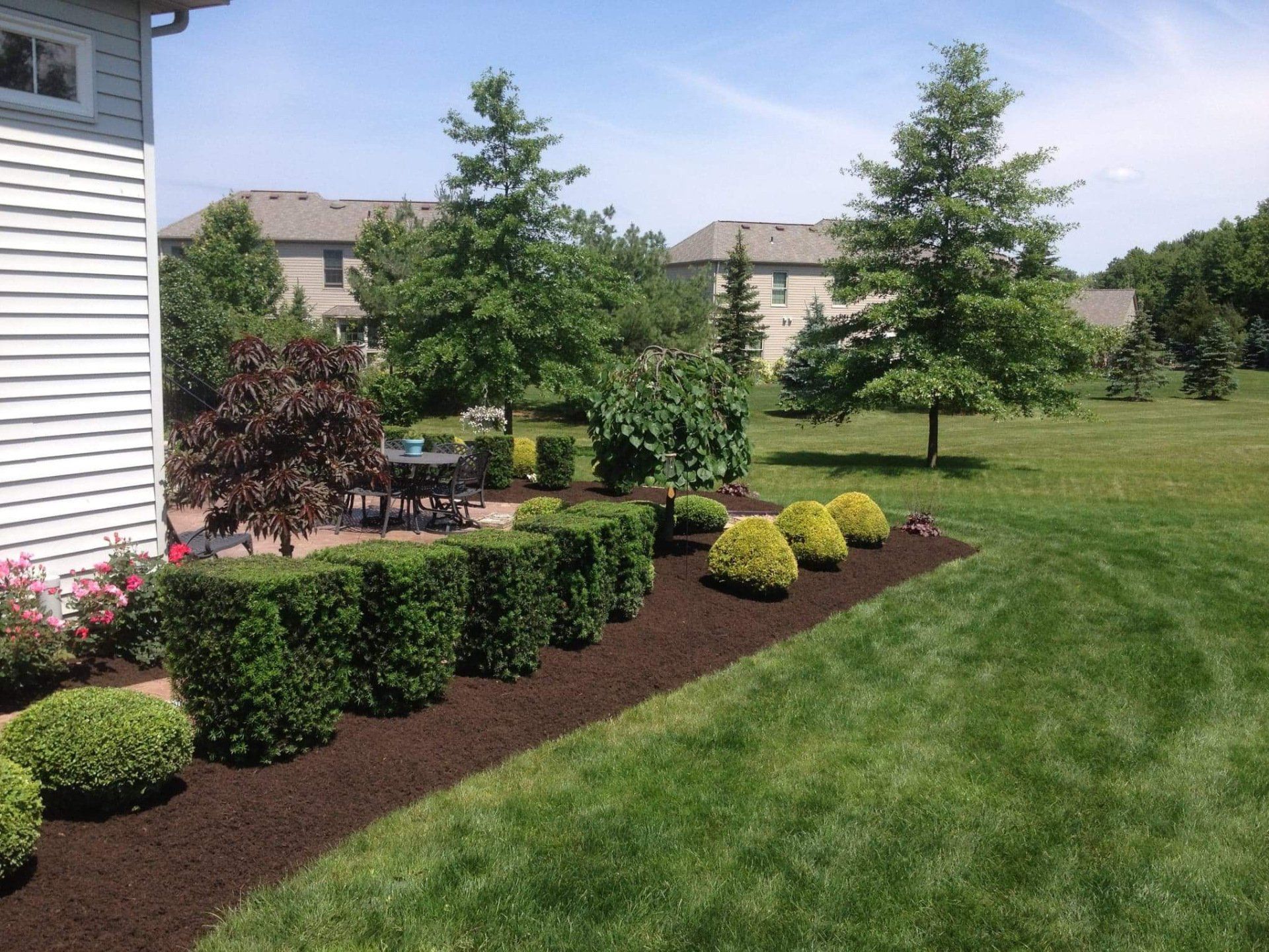 neatly groomed landscape