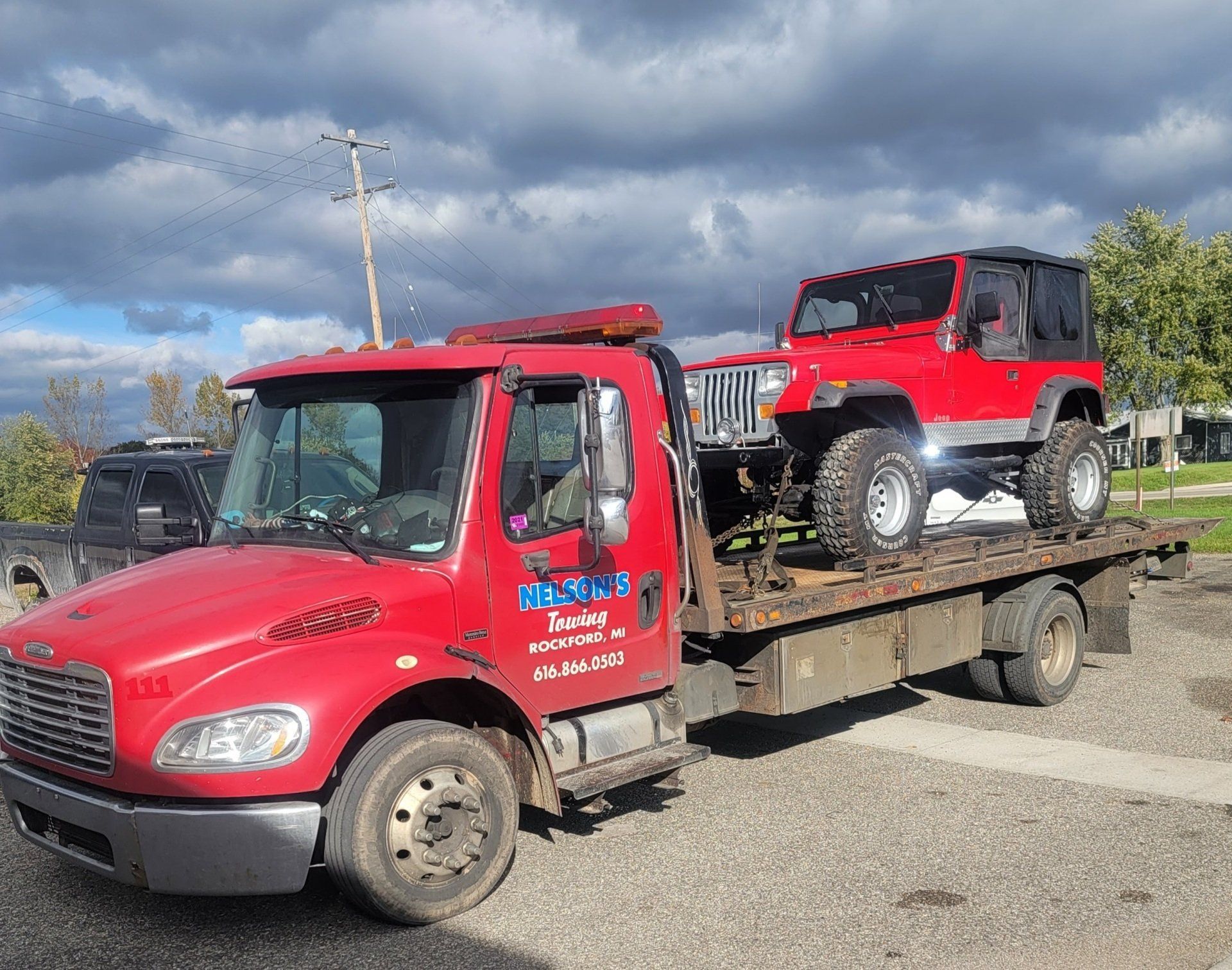 Nelson Red Truck - Rockford, MI - Nelson's Towing