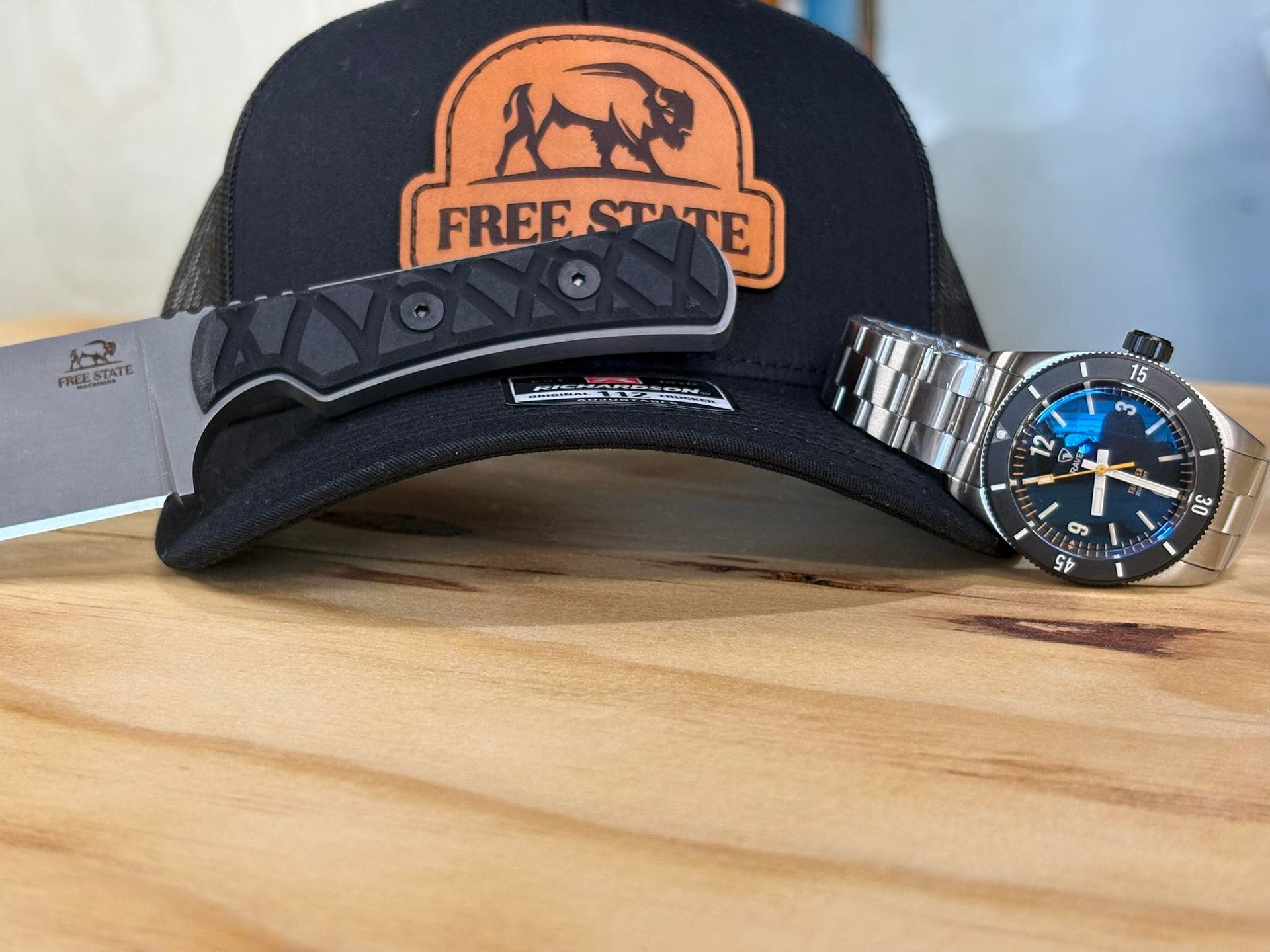 Free State Machining custom D2 steel knives made in Kansas