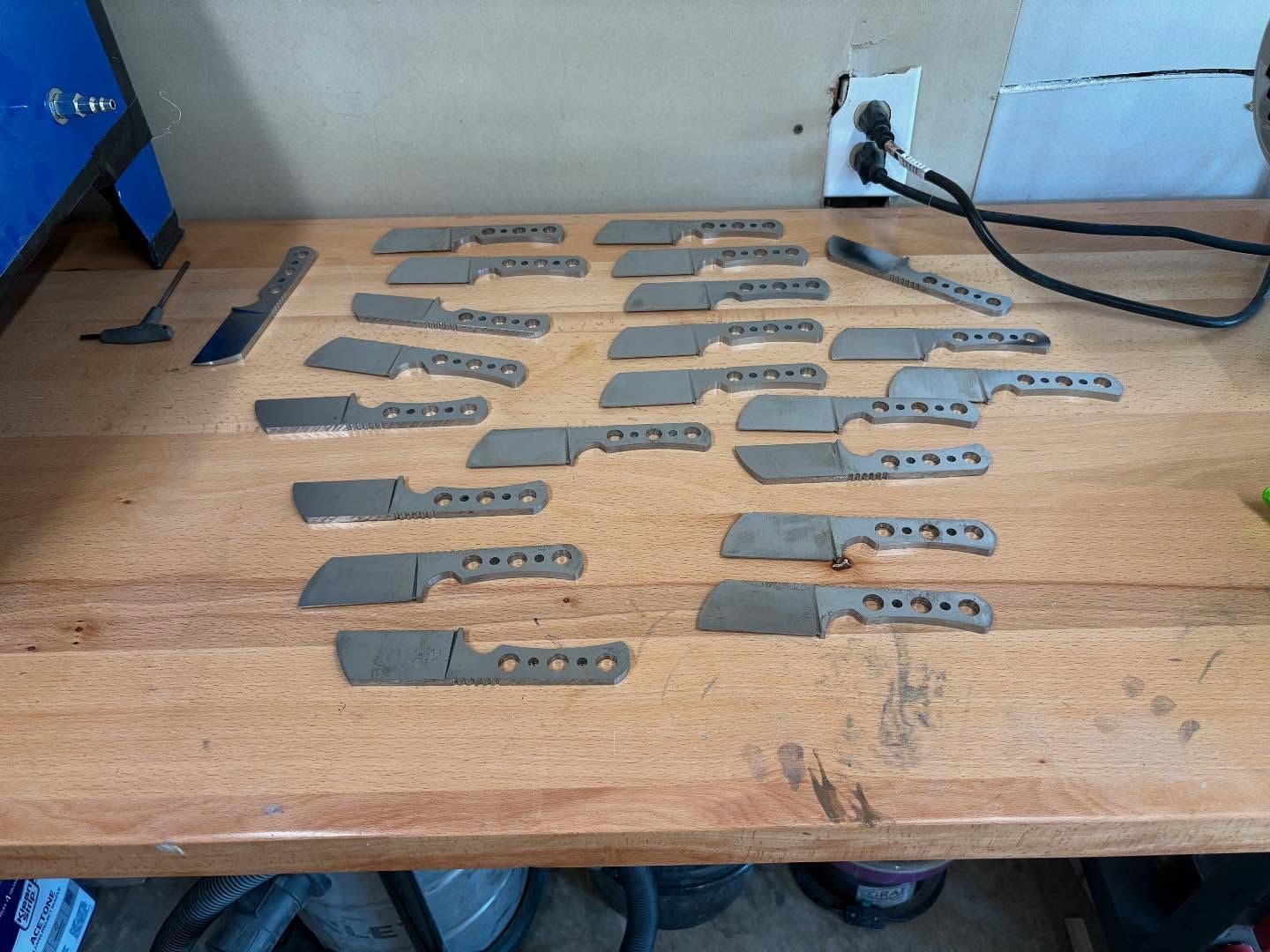 Free State Machining custom D2 steel knives made in Kansas