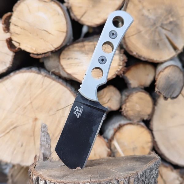 Butcher sheepsfoot knife crafted from D2 tool steel by Free State Machining