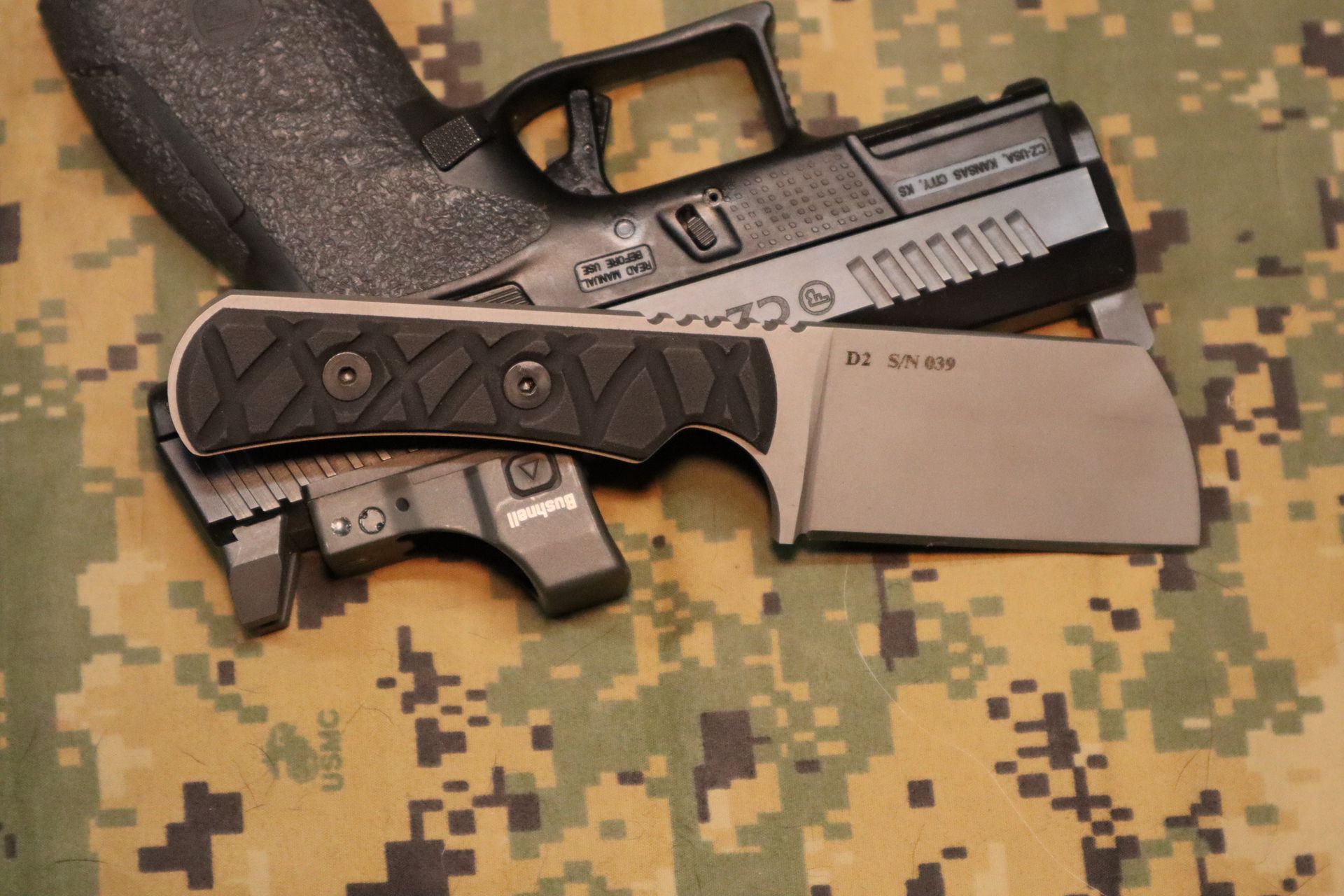 Free State Machining custom D2 steel knives made in Kansas