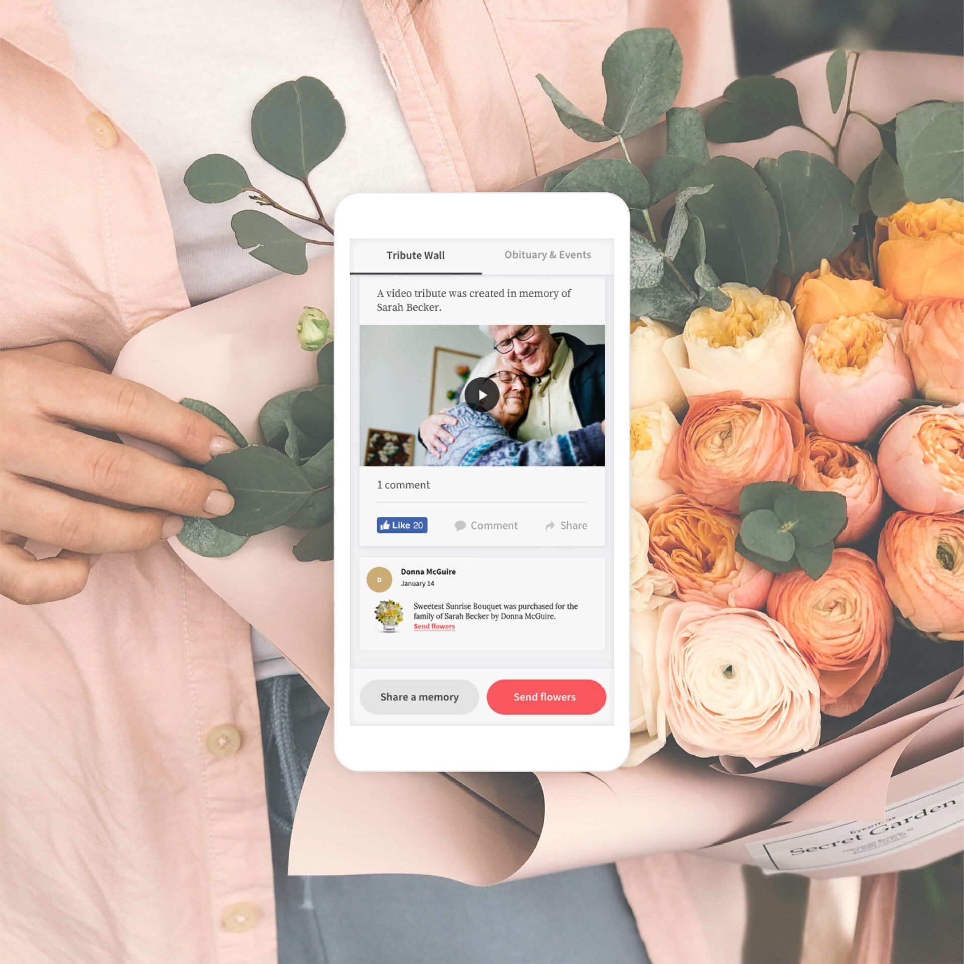 Tribute Store for Funeral Flowers and Memorial Trees Live Support