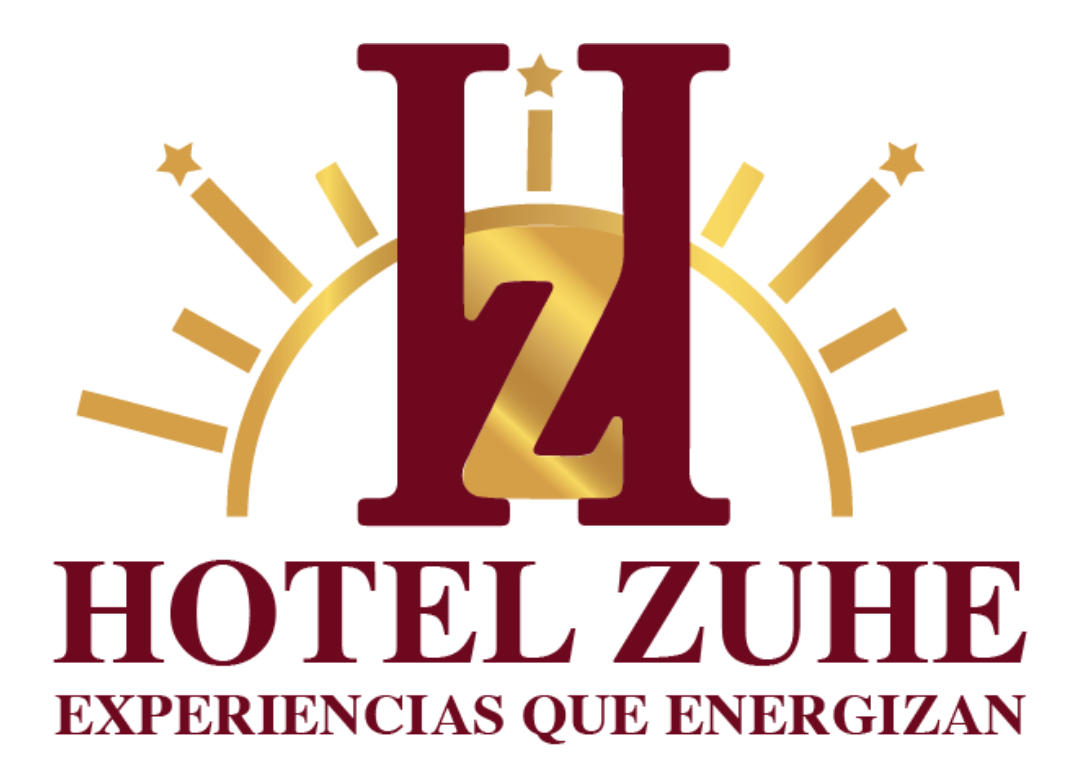 Hotel Zuhe logo: burgundy 
