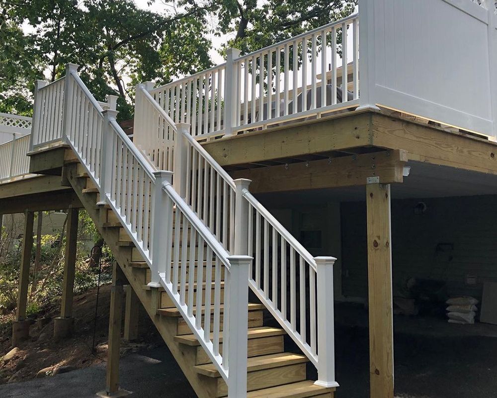 Wooden Deck and Stairs