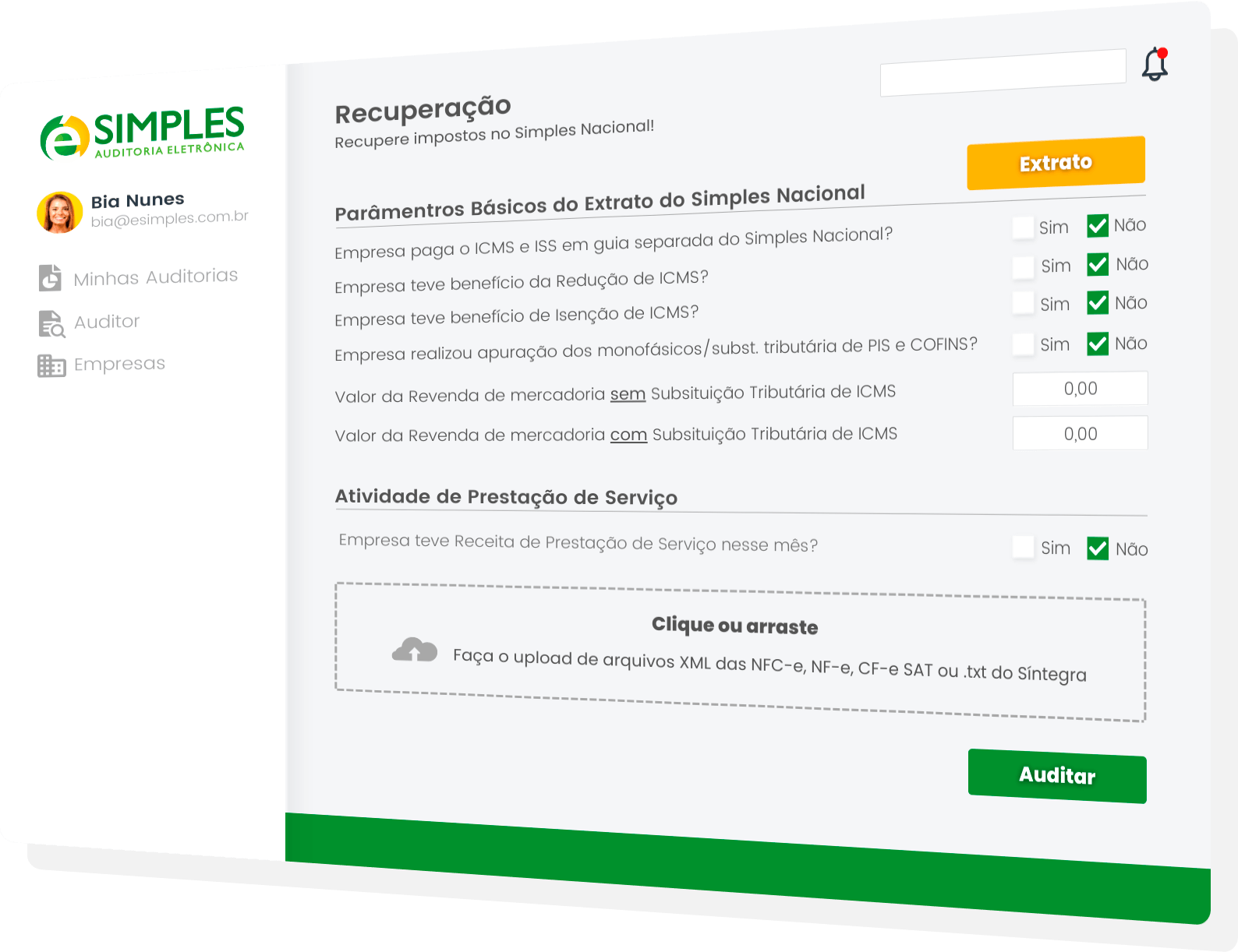 Sistema de Recuperação de Impostos - Recuperação de 60 meses