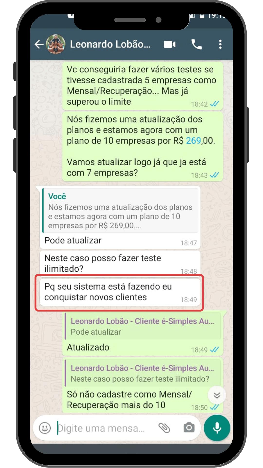 Leonardo Lobçao cliente é-Simples