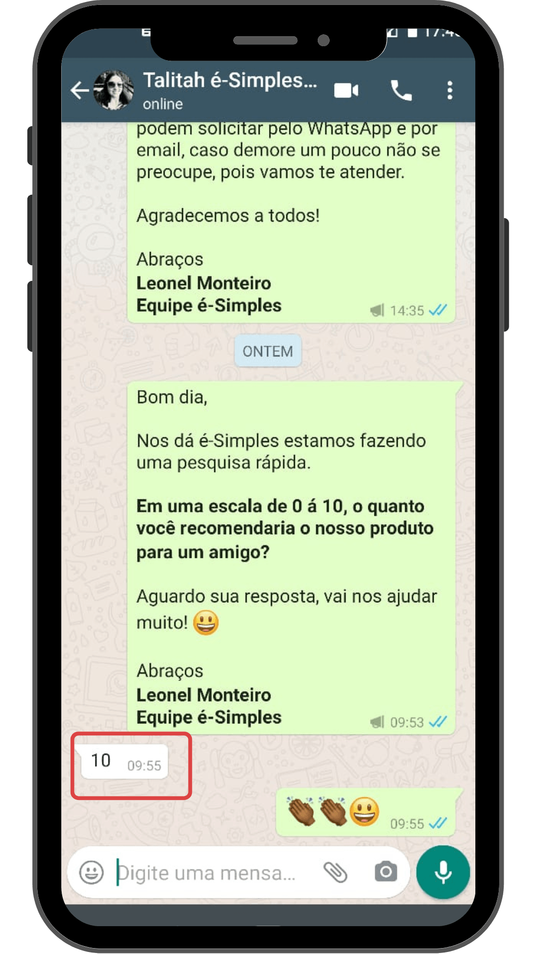 Talitah Cliente é-Simples