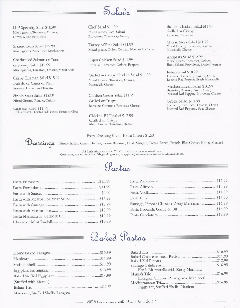 Menu Frackville PA 570 874 1690 Menu Frackville PA 570 874 1690