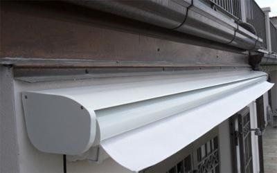 tenda per esterni avvolta