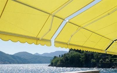 tende per esterni gialle