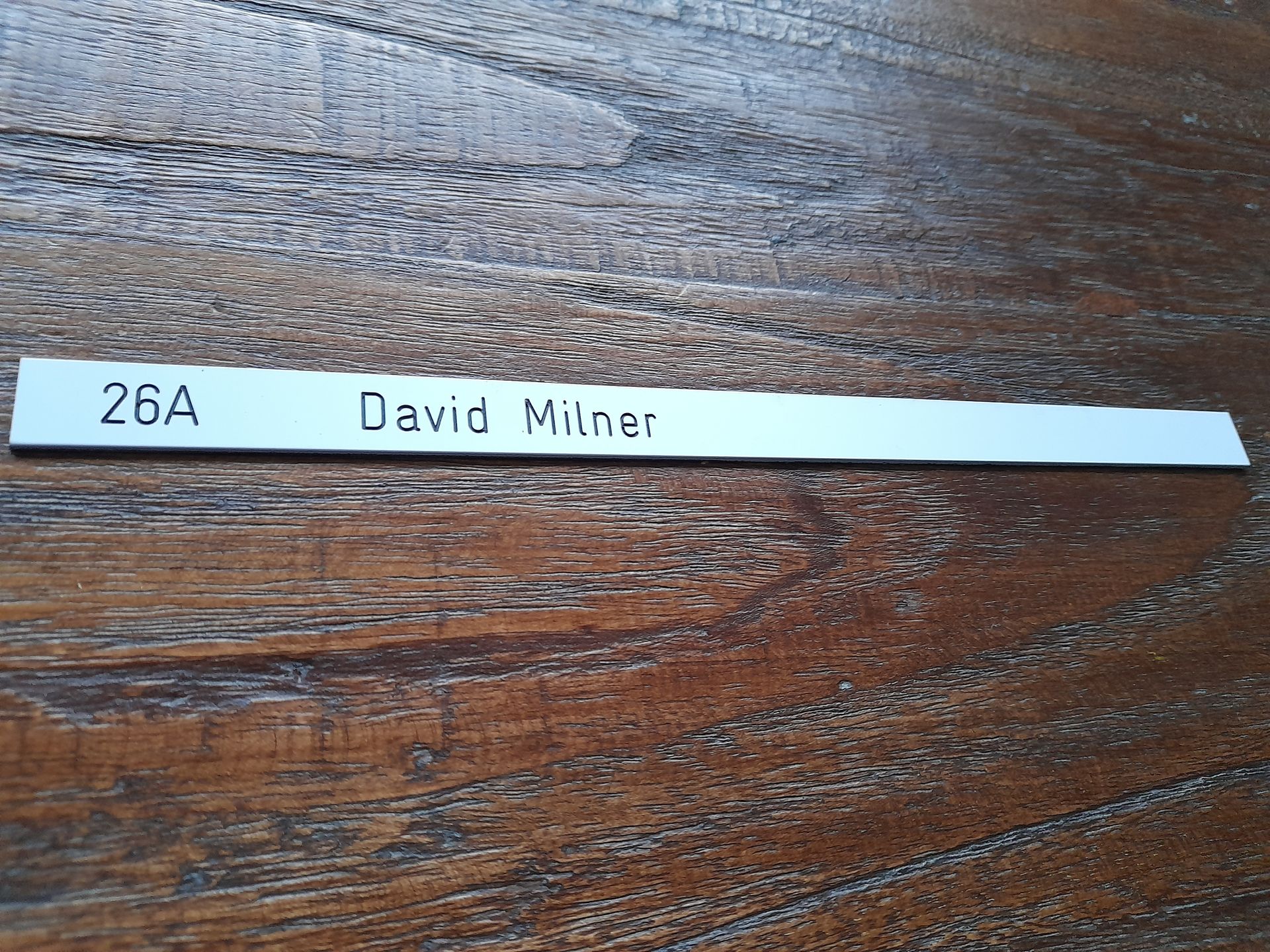 Kunststof naambord brievenbus Naambordenservice Amsterdam