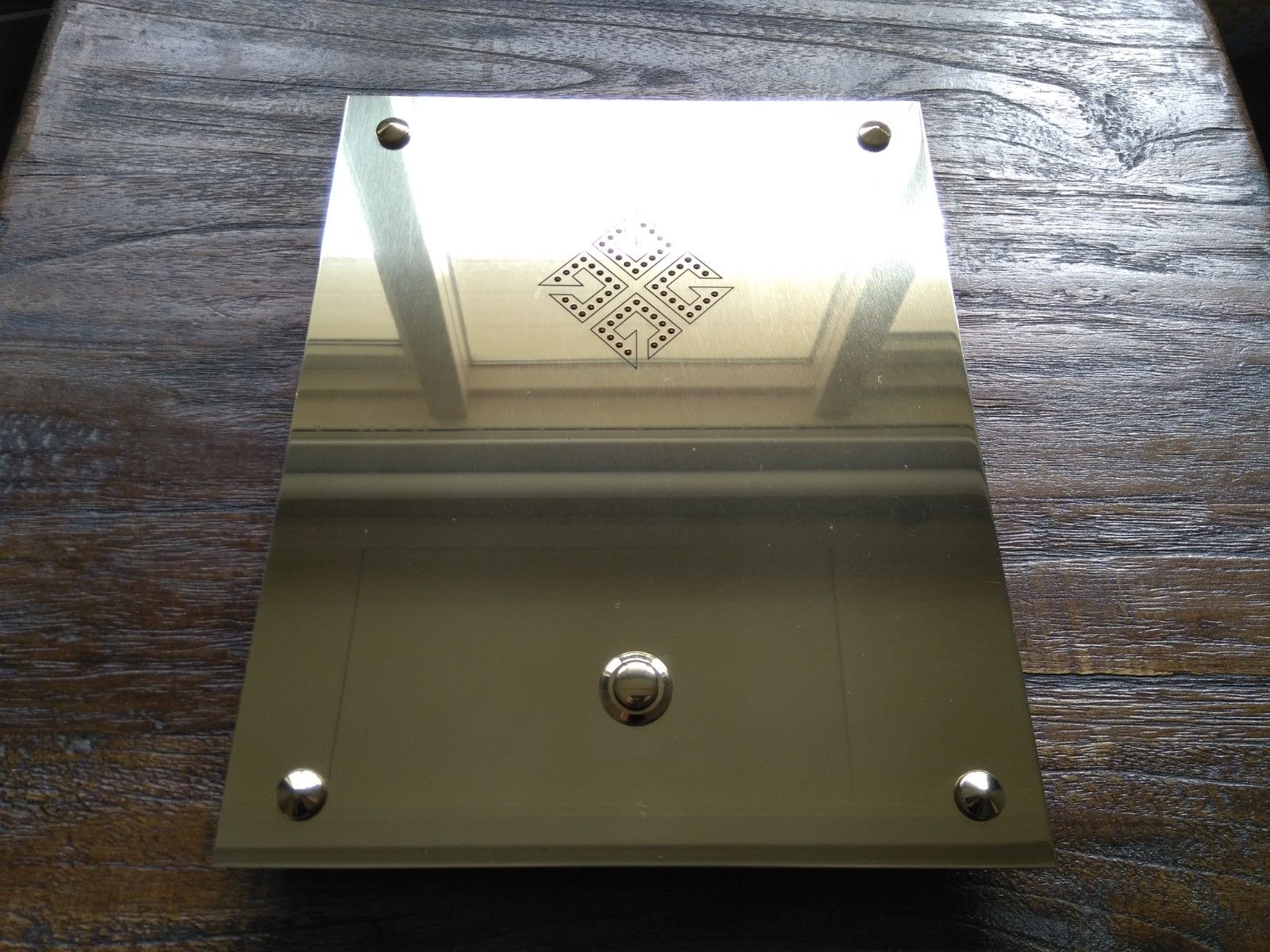 Messing belletableau Naambordenservice Amsterdam