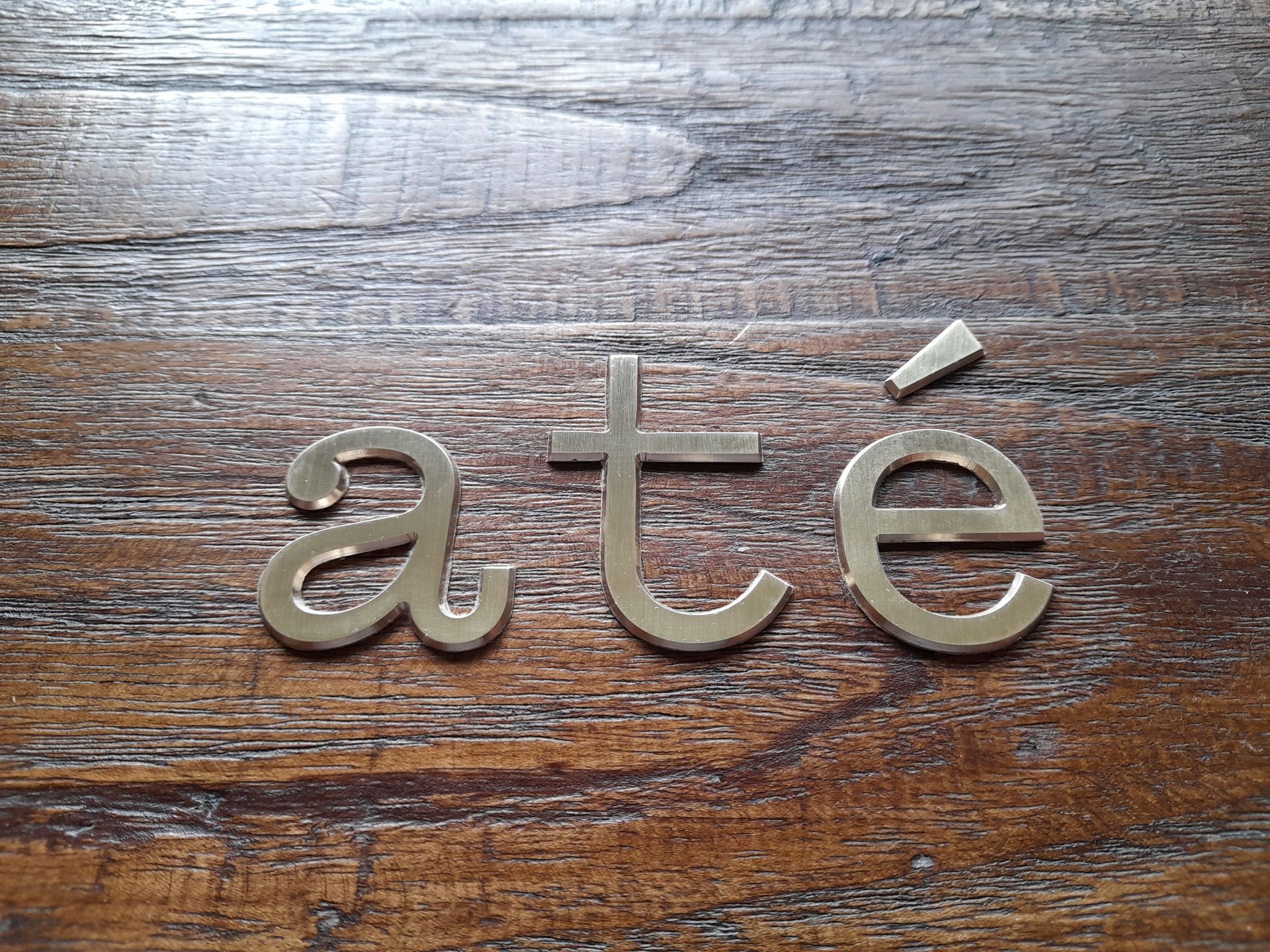 messing letters Naambordenservice Amsterdam