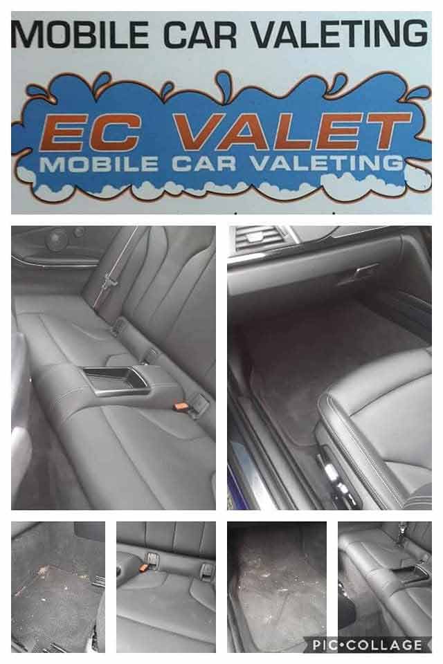 Clean car seats after a valet service