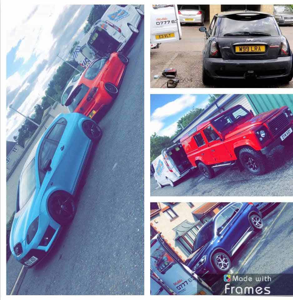 Various cars which have all undergone a valet service