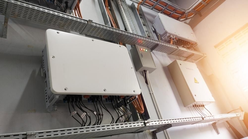 There Are a Lot of Wires Hanging From the Ceiling in This Room — Power & Data Support Services In Thursday Island, QLD