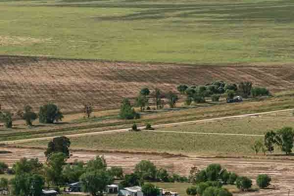 An Aerial View Of A Farm — Shop Fittings Office Furniture Materials Handling In Ryde, NSW