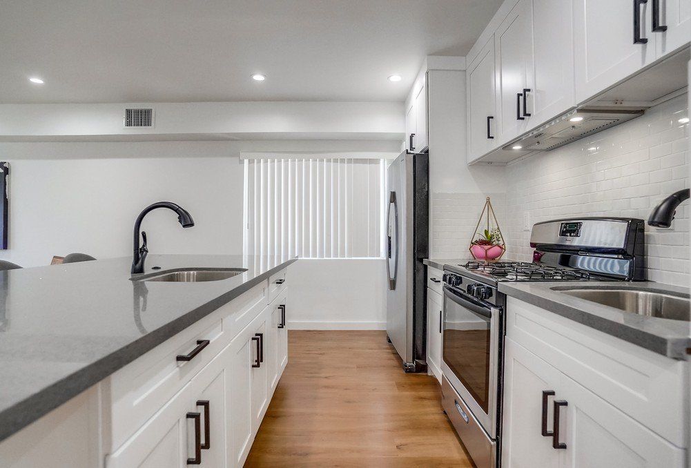 5326 Whitsett Ave island sink view 2 with kitchen