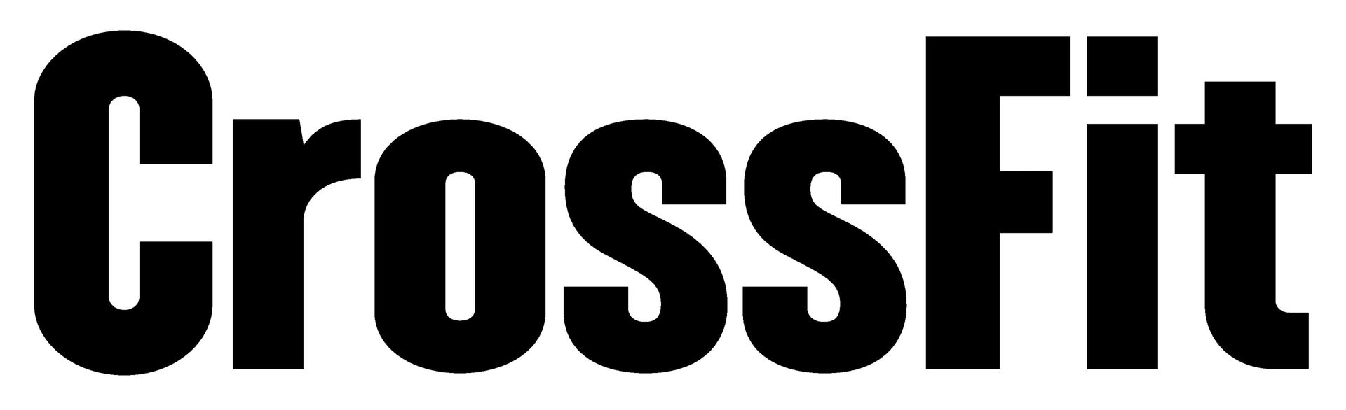 CrossFit logo in black font.
