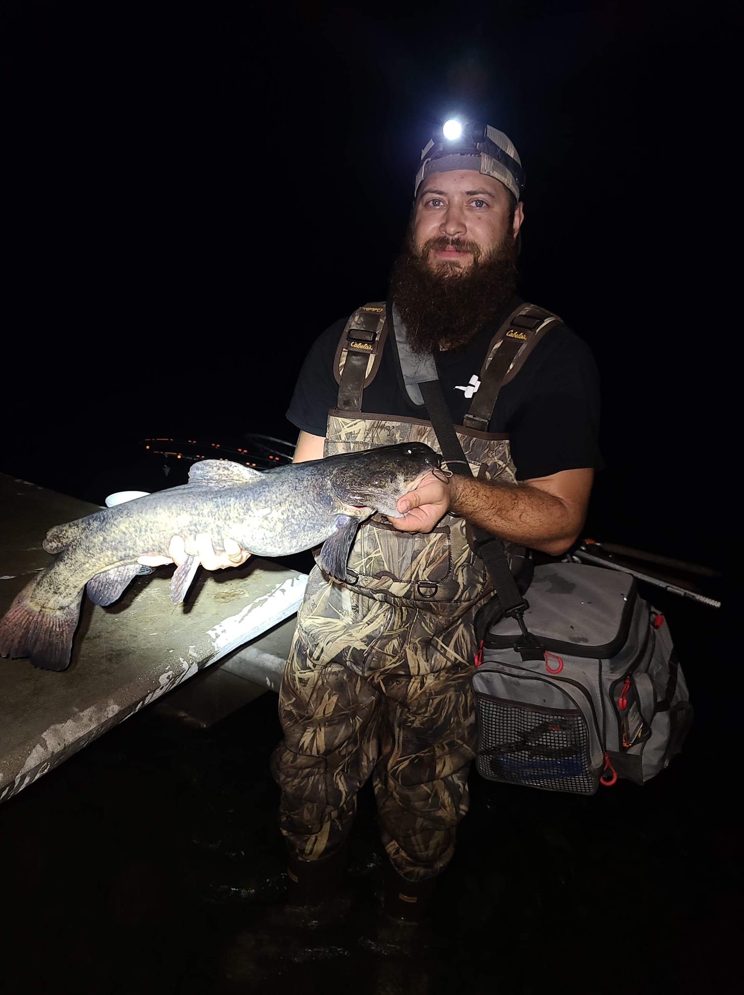 Owner picture with his catch.