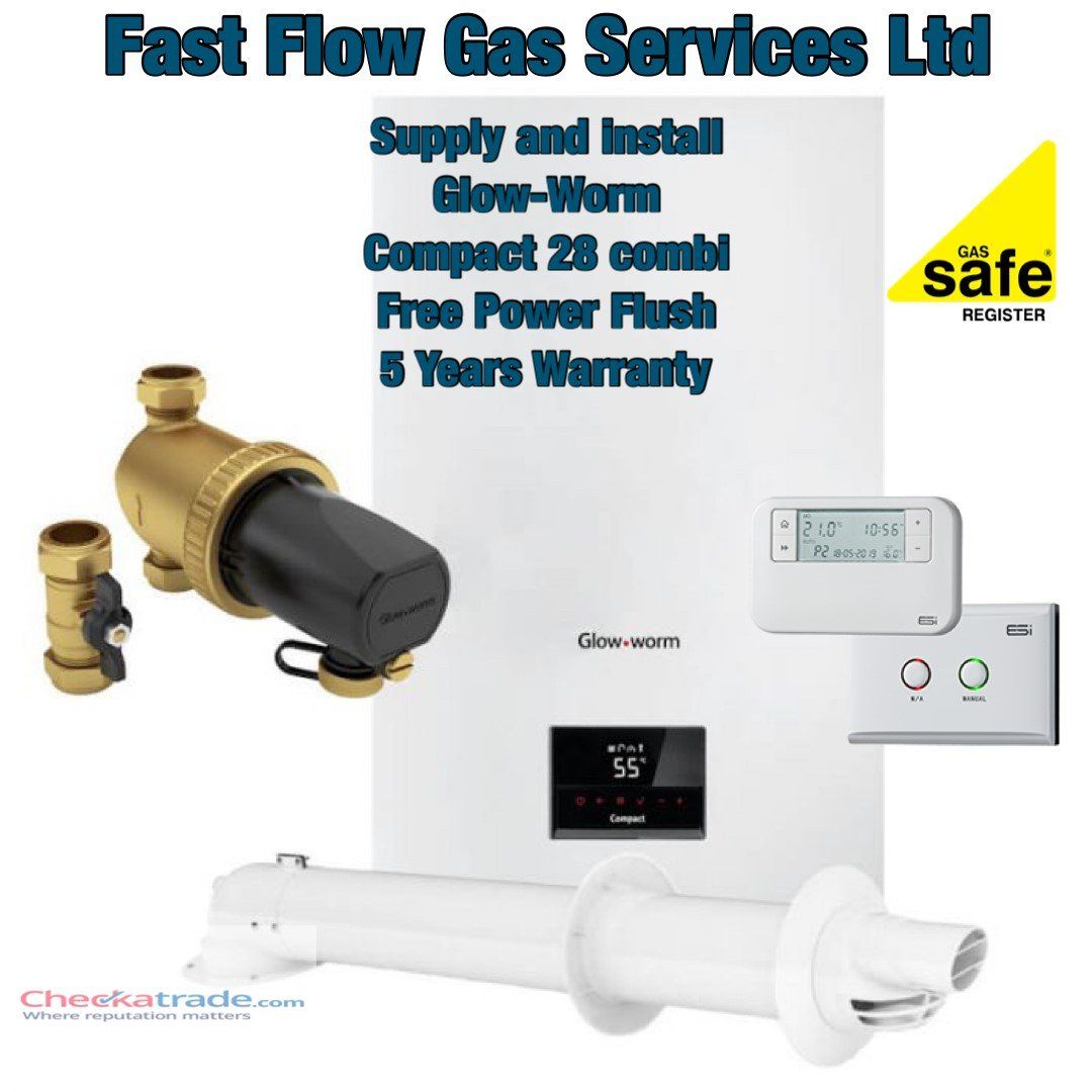 Glow Worm Compact Combi Boilers 24c & 28c | Free power flush