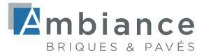 Le logo pour les briques et pavés d'ambiance est bleu et blanc.