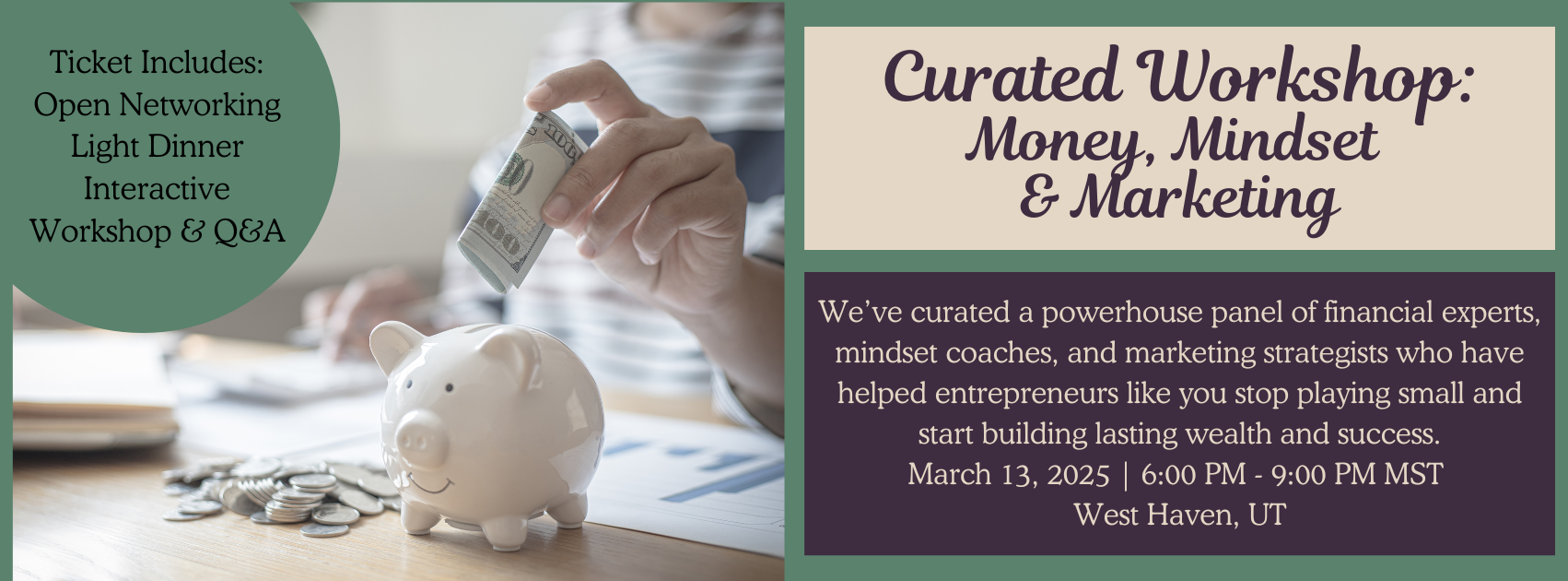 A person is putting money into a piggy bank.