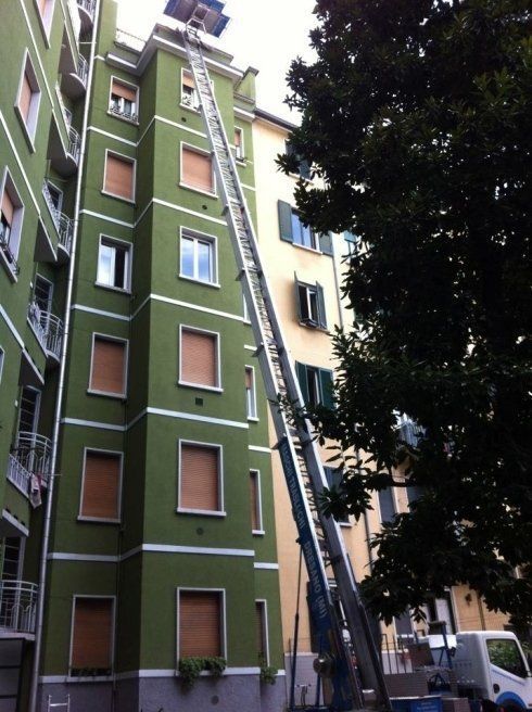 Trasloco all'ultimo piano