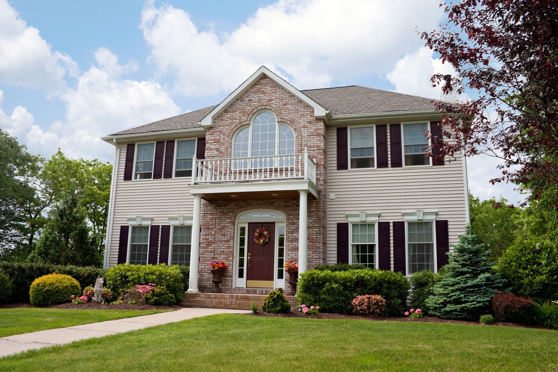Home painted in New england