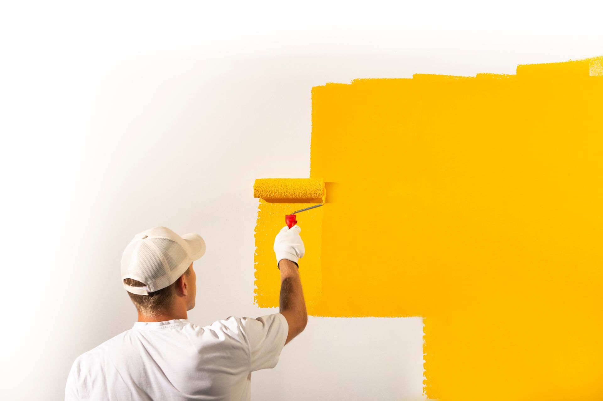 painting a bedroom wall