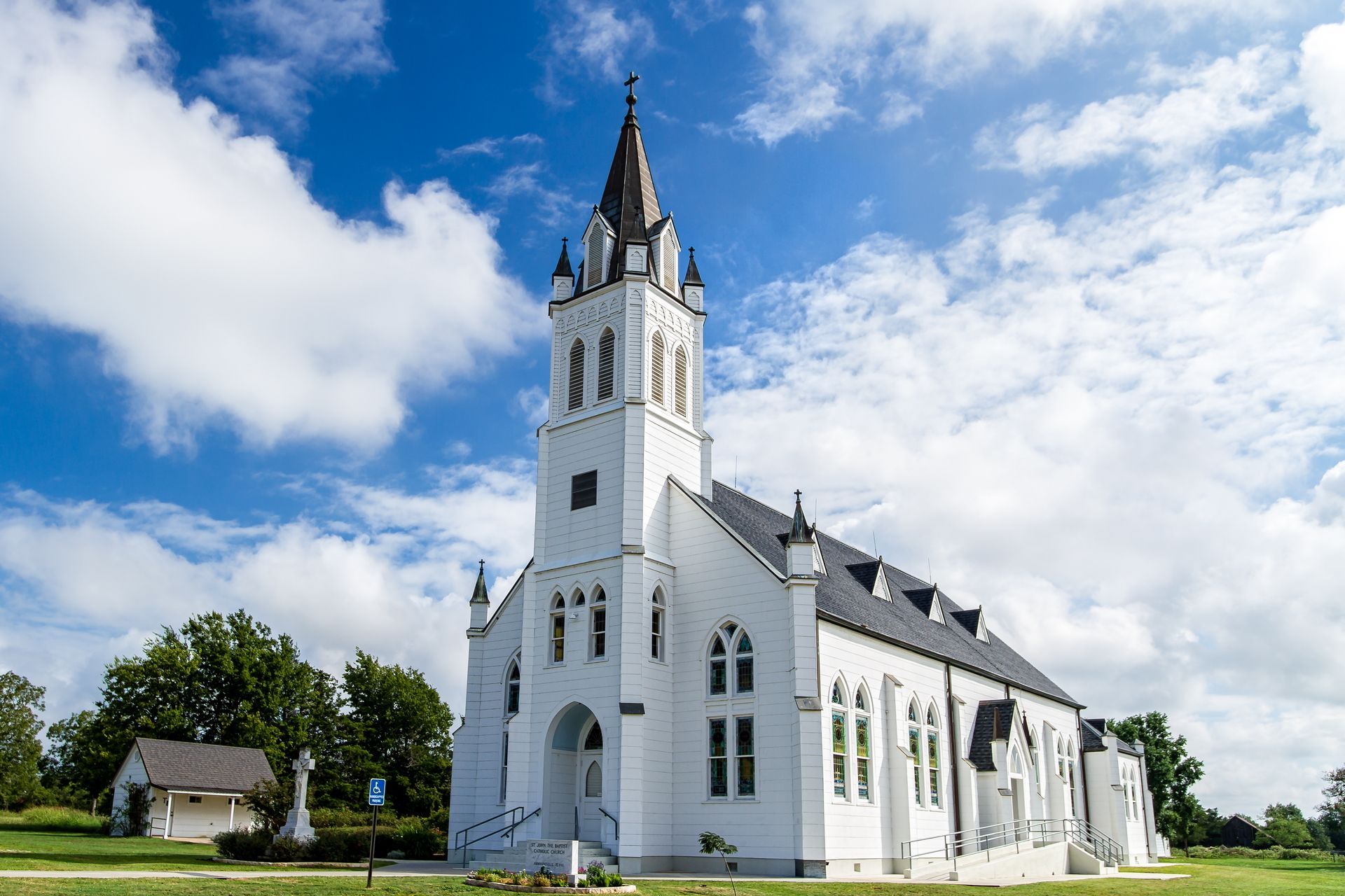Church Building painted white