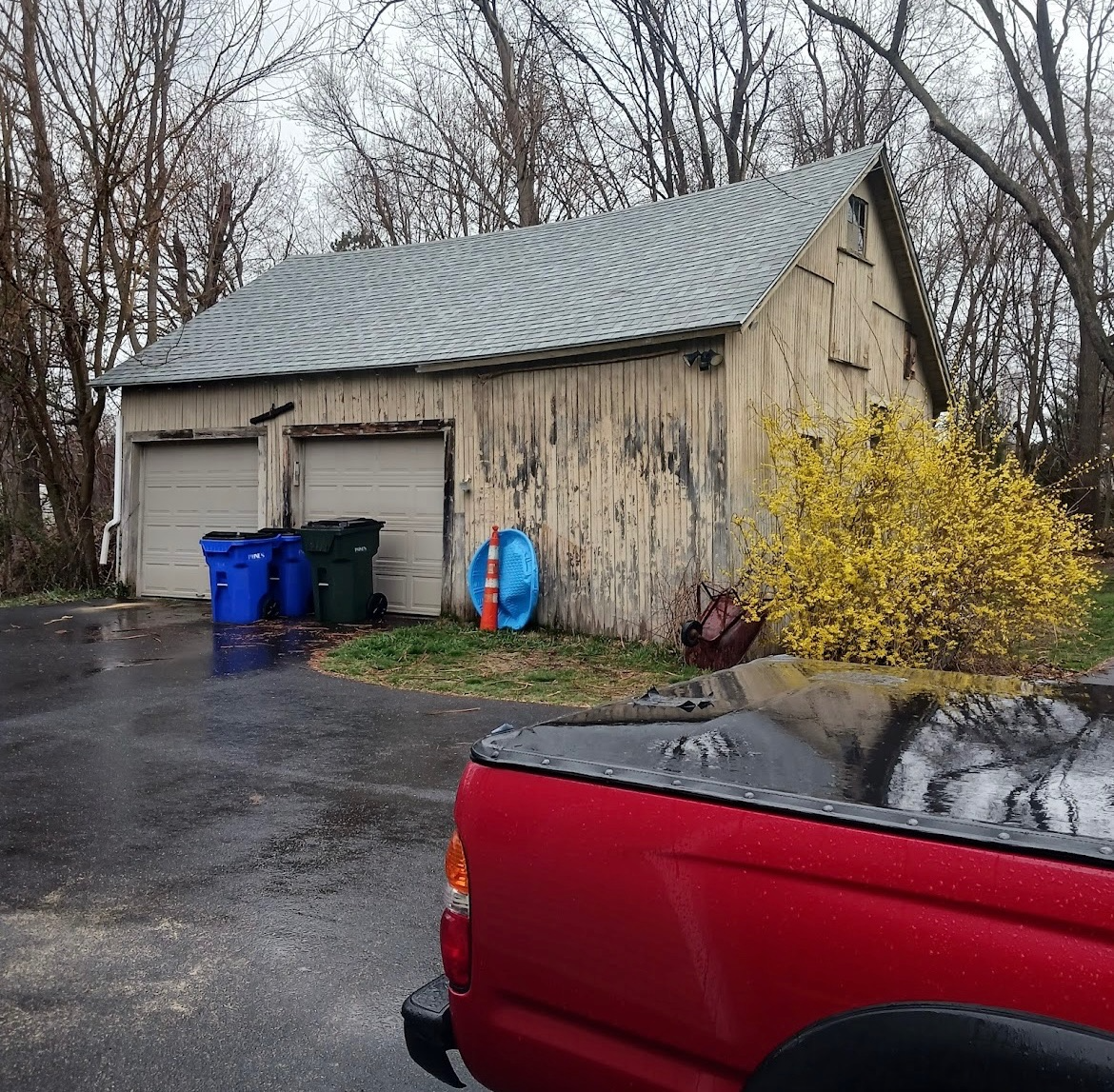 old barn prior to new exterior paint in Western MA