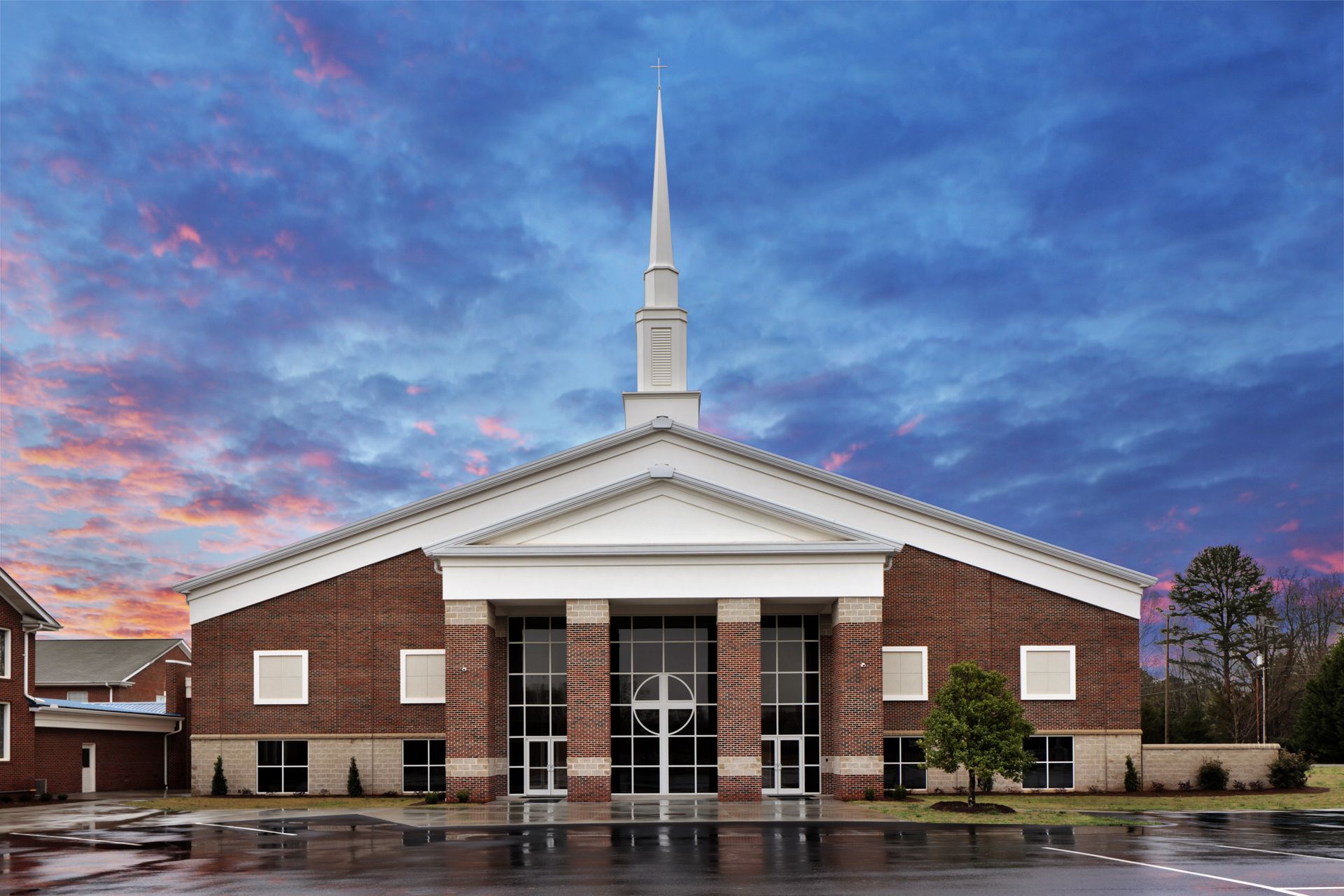 exterior of church after painting 