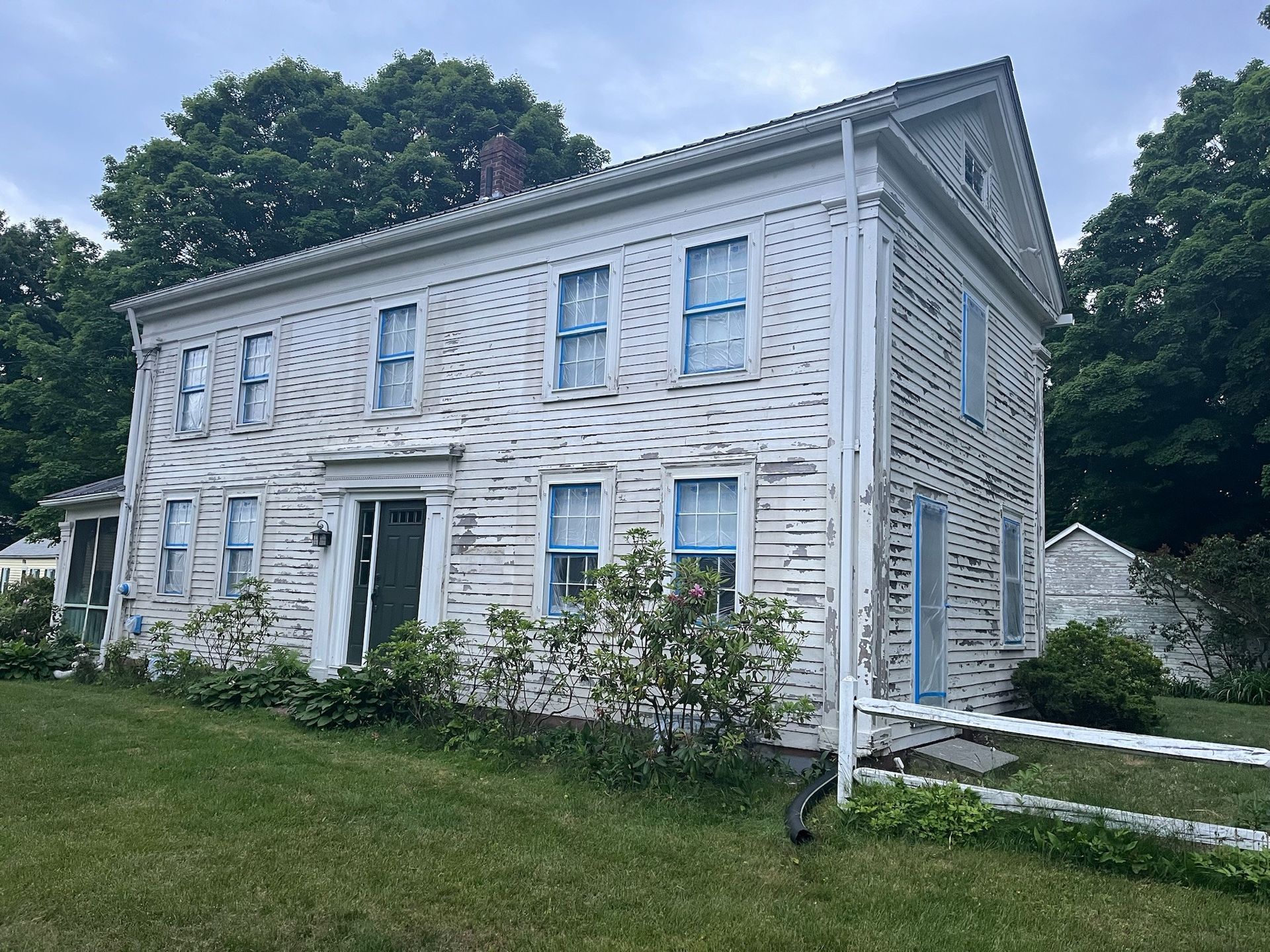 old barn prior to new exterior paint in Western MA