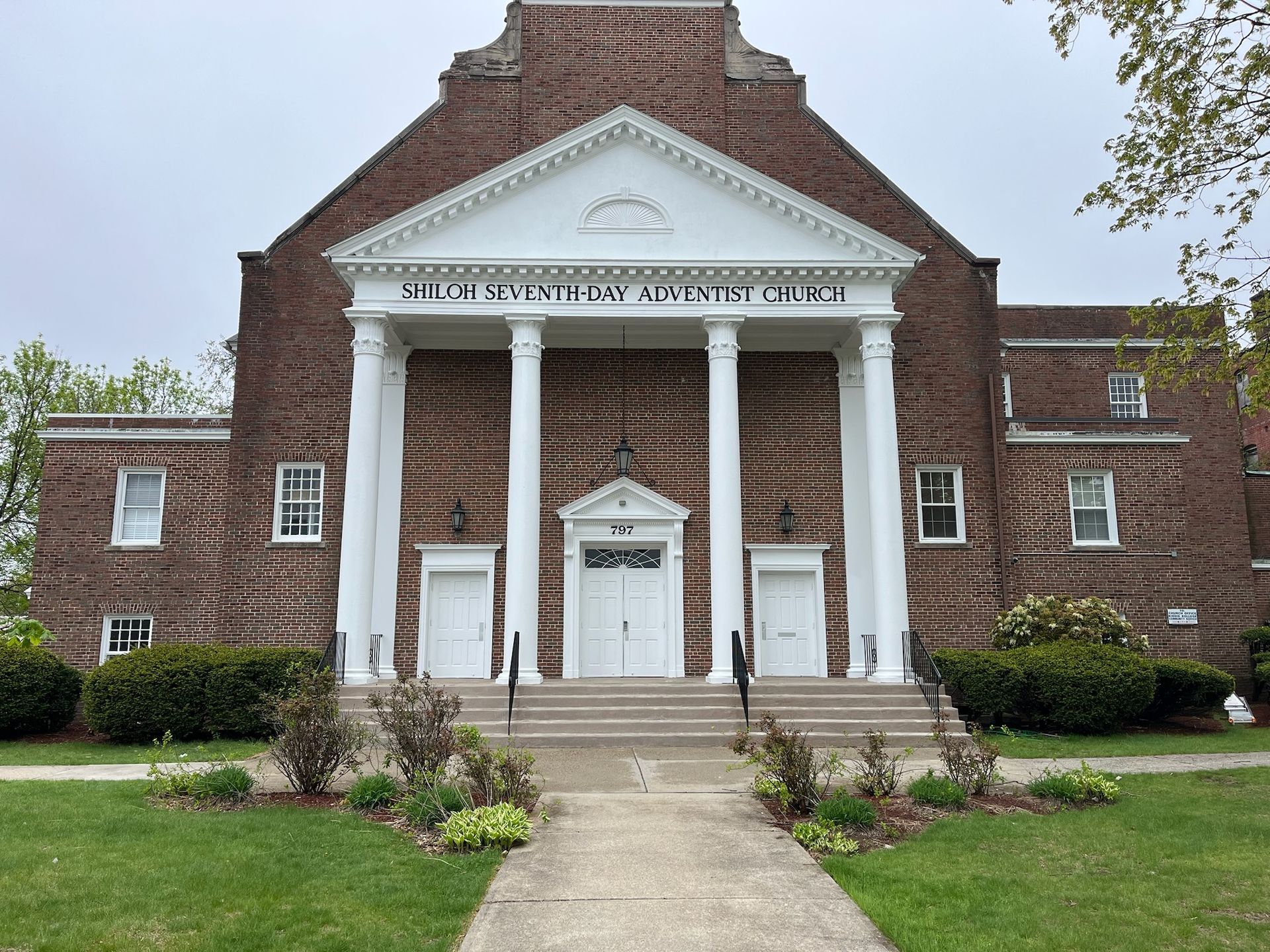 exterior of church after painting 
