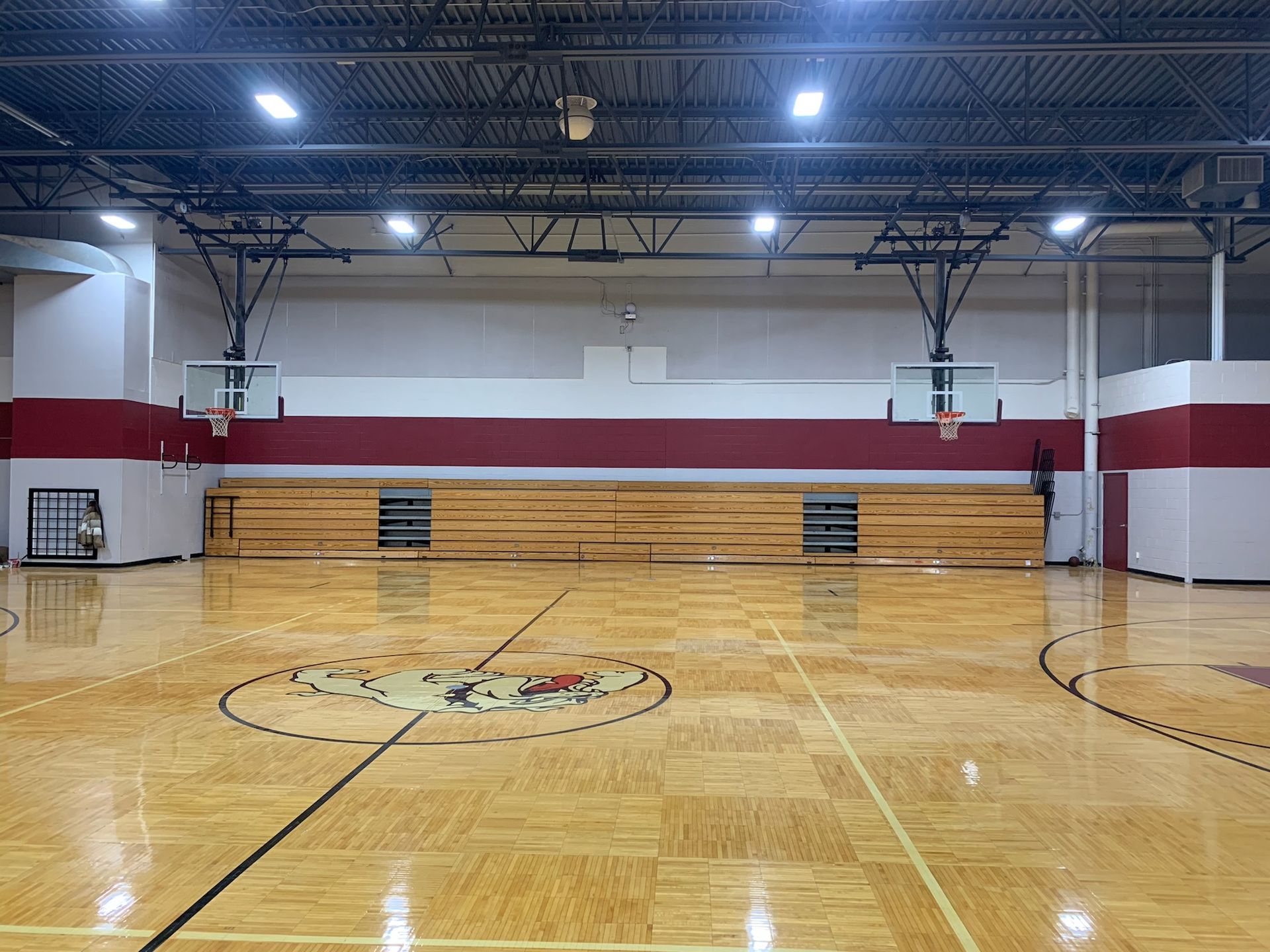 basket ball court interior painting by Pioneer Painters