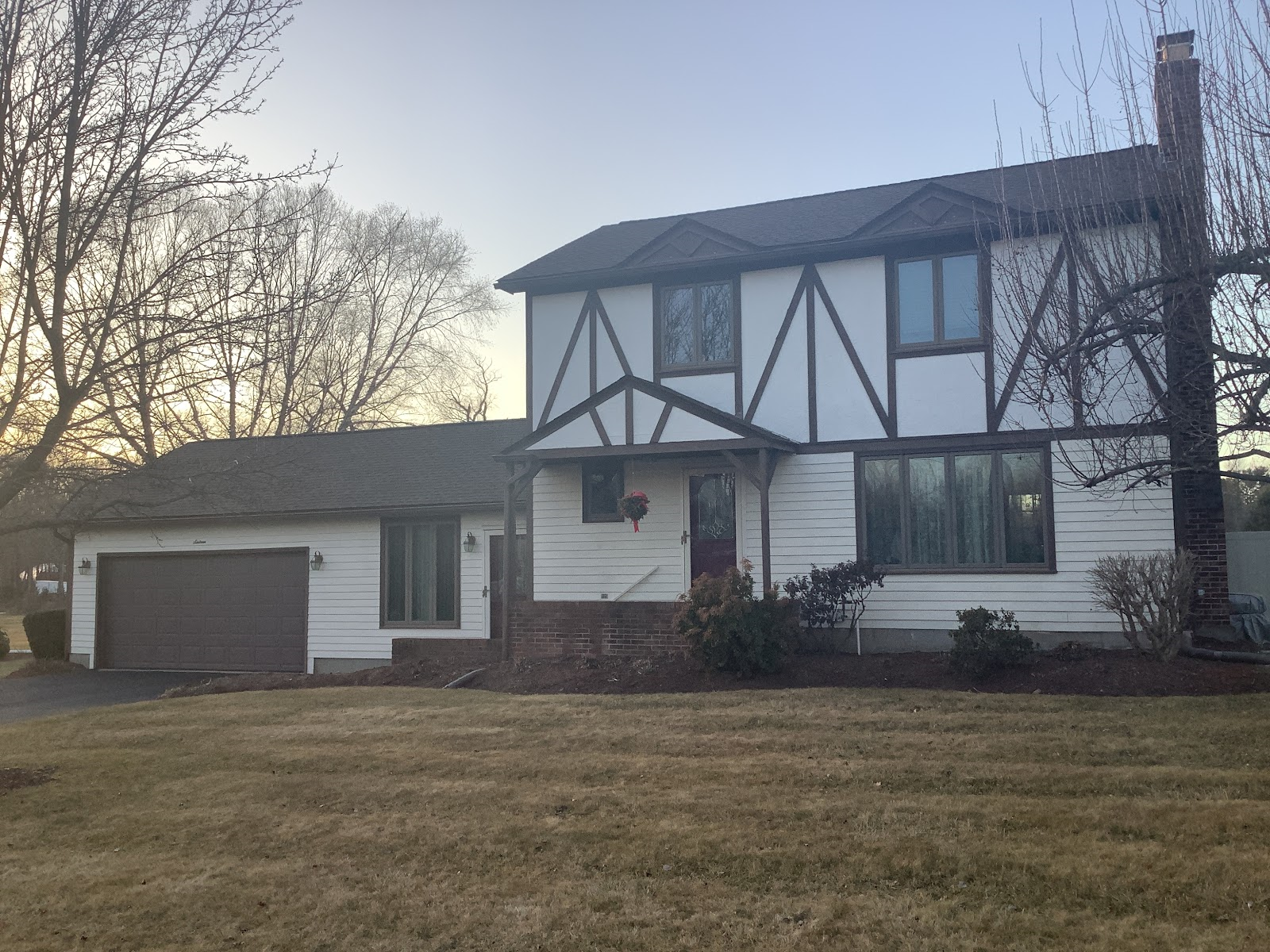 brown house prior to exterior paint