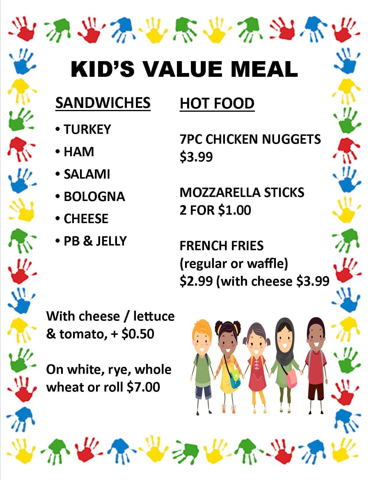 kids value meal